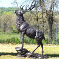 Outdoor Garden Bronze Animal Sculpture Copper Deer Statue